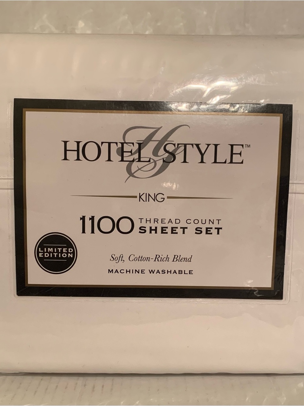 1100 Thread Count King Sheet Set - White Limited Edition